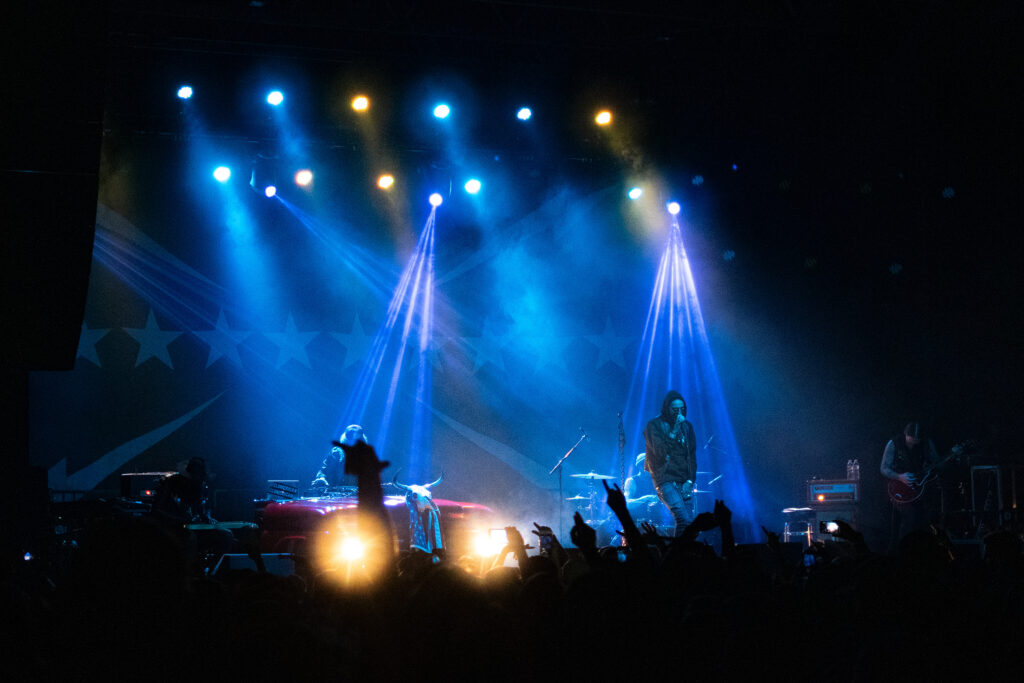 Yelawolf performing on stage