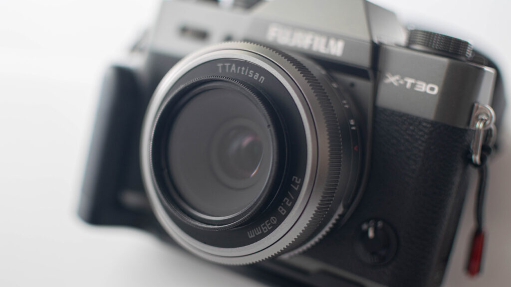 Close up image of the TTArtisan 27mm F2.8