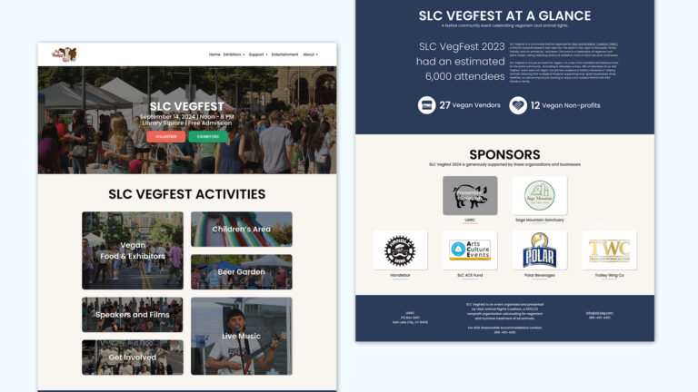 SLC VegFest Redesign Mockup